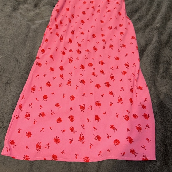 Princess Polly Pink and Red Floral Maxi Dress US4 - Picture 3 of 7